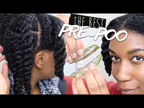 BEST Pre Poo Routine For Natural Hair - Aloe Vera |...