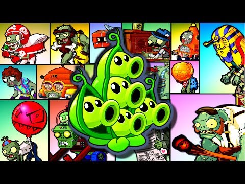 Plants vs Zombies 2 - Full Pea Pod vs 15 Zombies