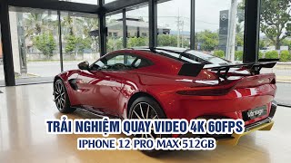 iPhone 12 Pro Max Quay 4K 60FPS siêu xe Aston Martin Vantage & Ducatti