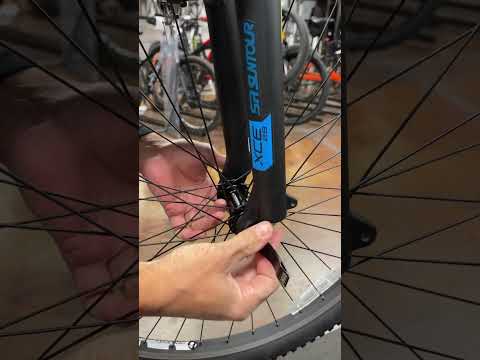 How To: MTB Front Skewer Wheel Install. #bikemaintenance #bikeshop #bikeshoplife #mtblife