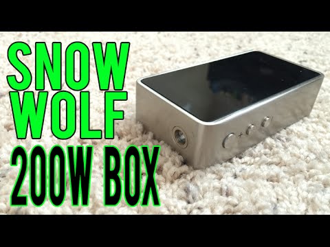 Part of a video titled Snow Wolf 200W Box Mod - YouTube