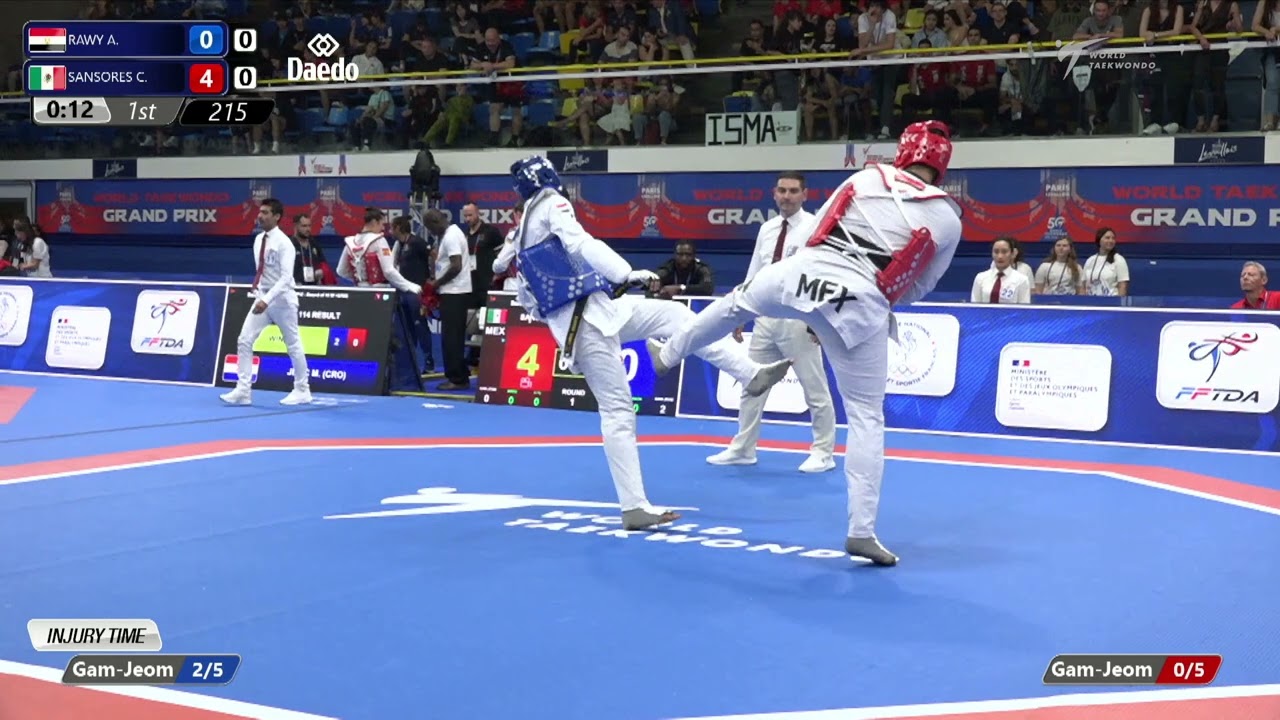 215 Round of 16 MEN M +80KG EGY RAWY A MEX SANSORES C