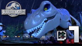 Waterfall T.Rex!! Jurassic World LEGO Game - Ep7