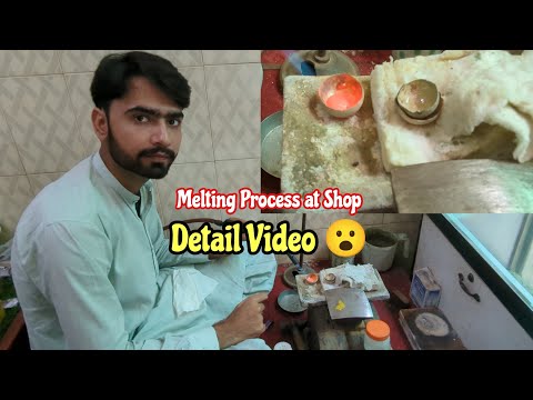 How to melt gold at home with traditional method || Melt gold at home with carefully