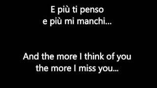 E Piu ti Penso Italian &amp; English lyrics | Ariana Grande &amp; Andrea Bocelli