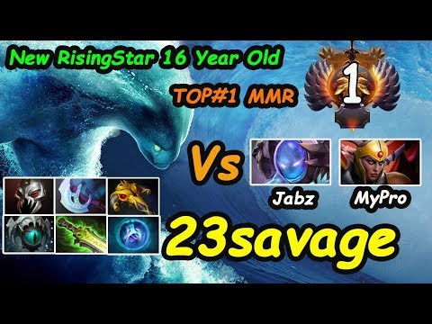 23savage - [Morphling] New TOP-1 MMR RisingStar 16 year old Vs Fnatic Jabz & MyPro | Dota2 7.20 Rank