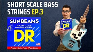 DR Sunbeams Short Scale Bass Strings Review Ep.3 | Nickel plated round core