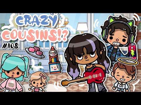 Crazy Cousins!? #108 | Toca Boca World (Dan and Nicole Series) Toca Boca 