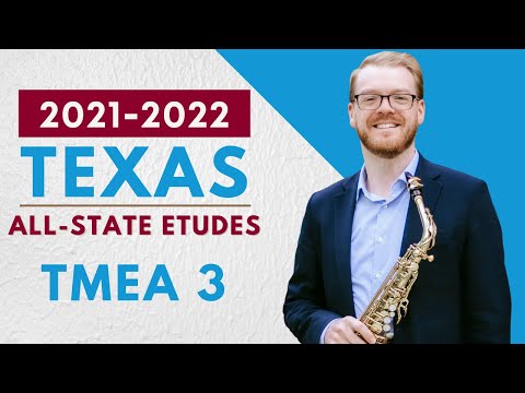 2021 - 2022 TMEA All-State Saxophone Etude No. 3 || James Barger, Saxophone
