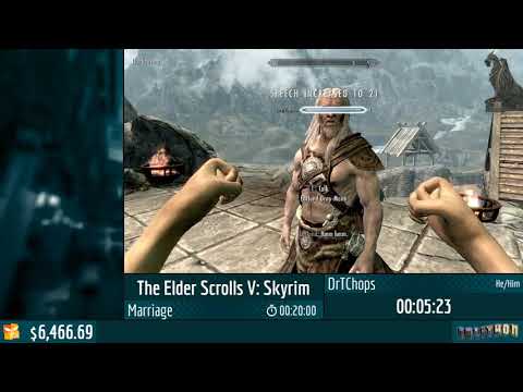 The Elder Scrolls V: Skyrim (Marriage) by DrTChops in 25:20 - Coronavirus Relief 2020