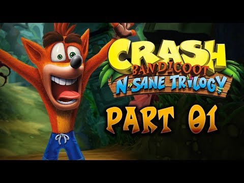 Crash Bandicoot N. Sane Trilogy (PS4) Walkthrough Gameplay Part 1 (100% Platinum Trophy Playthrough)