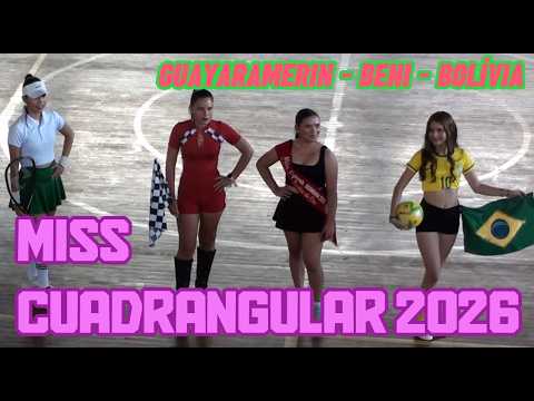 MISS CUADRANGULAR 2026 GUAYARAMERIN - BENI - BOLÍVIA. #miss #desfile #linda #feminino #bolivia