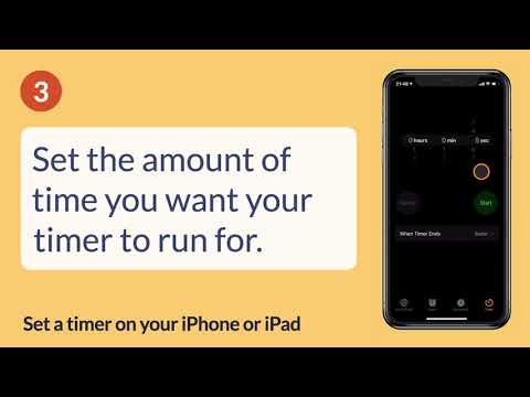 Set a timer on your iPhone or iPad