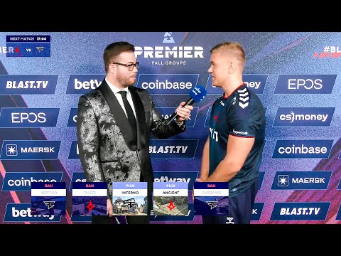 Astralis blameF - Interview before MATCH vs FaZe | BLAST Premier Fall 2022 | CSGO
