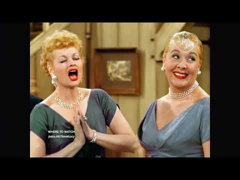 (COLORIZED)I Love Lucy: Country Club Dance Part2: Lucy gets glam!  - Classic tv in color.