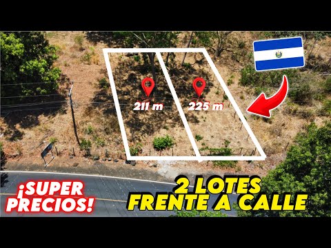 🚨 DOS TERRENOS BARATOS FRENTE A LA CALLE EN AHUACHAPAN EL SALVADOR 🇸🇻 ¡NEGOCIABLES! 