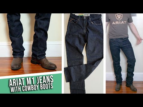 M1 Men's Ariat Jeans with 8 Cowboy Boot Styles!