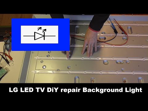 TV Repair Fernseher defekt Display Hintergrundbeleuchtung reparieren | LG Smart TV Backlight repair