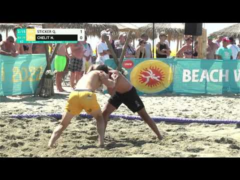 Round 3 Men's BW - 70 kg: Q. STICKER (FRA) v. N. CHELIT (FRA)