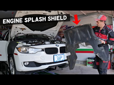 BMW ENGINE SPLASH SHIELD UNDERCOVER REMOVAL REPLACEMENT BMW F30 F31 F34