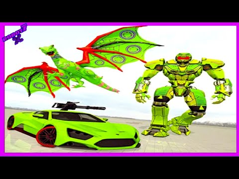 Dragon Robot Transform: Formula Car Robot Games Android gameplay