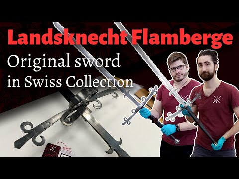 Landsknecht Flamberge – Original sword of the Second Half of the 16th C. – In SKKG, Switzerland