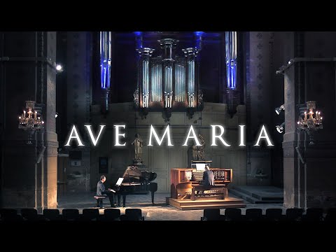 BACH / GOUNOD - AVE MARIA (MEDITATION) - ORGAN & PIANO - SCOTT BROTHERS DUO - ROQUEVAIRE, FRANCE