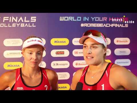 Hermannova / Slukova after they have beaten Klinemann / Ross at #Romebeachfinals