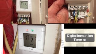 Digital Immersion Timer ⏲ (Install + Info) (Program when you have Hot Water)