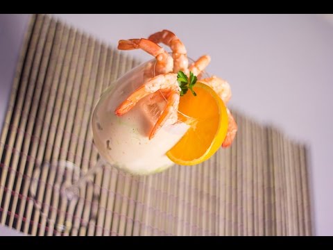 Salce portokalli me karkaleca dhe majoneze - Orange sauce with shrimp and mayonnaise