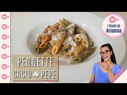 Penne Tricolore 🇮🇪 cacio e pepe IN 4 MOSSE