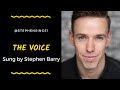 The Voice (John Farnham)  Sung by Stephen Barry.