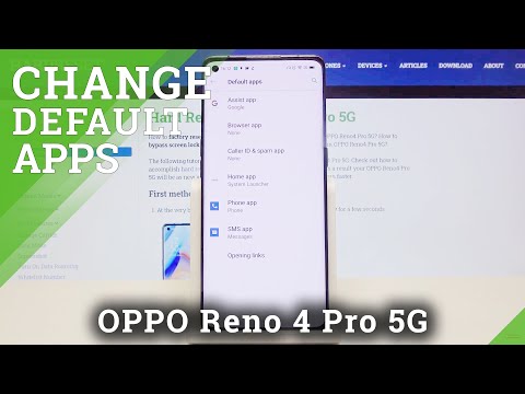 OPPO Reno 4 Pro 5G – Customize Apps Settings & Change Default Apps