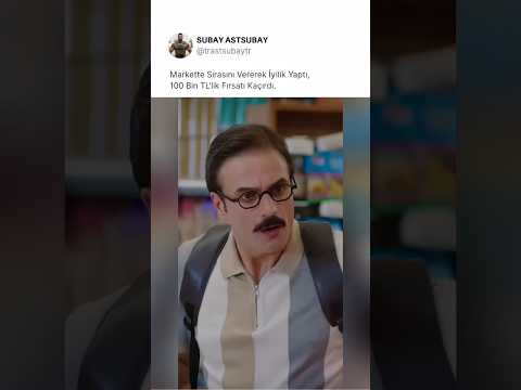 Markette Sırasını Vererek İyilik Yaptı