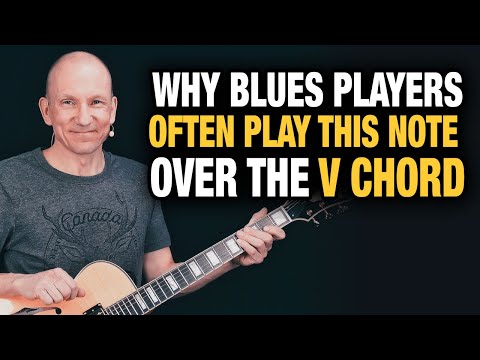 Why blues players use THIS note over the V chord