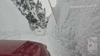 Donner Pass Snow Depth: Jan vs. March - Driving Comparison