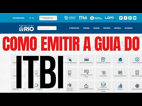 How to issue the ITBI RJ tax payment slip?