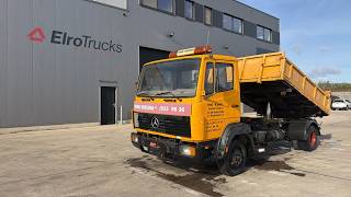 Камион кипер Mercedes-Benz SK 814 (MANUAL PUMP / POMPE MANUELLE / LAMES / STEEL SUSP. / 6 C | Слика 4 - Autoline