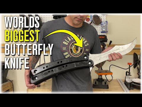 Casting The WORLD'S BIGGEST Butterfly Knife From Aluminum Cans | Huge CS:Go Knife