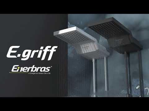 Video thumbnail of Chuveiro Ducha Eletrônica E-Griff Branco 7800W 220V Enerbras