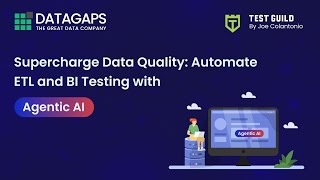 Download the video "Supercharge Data Quality Automate ETL & BI Testing with Agentic AI | TestGuild x Datagaps Webinar"