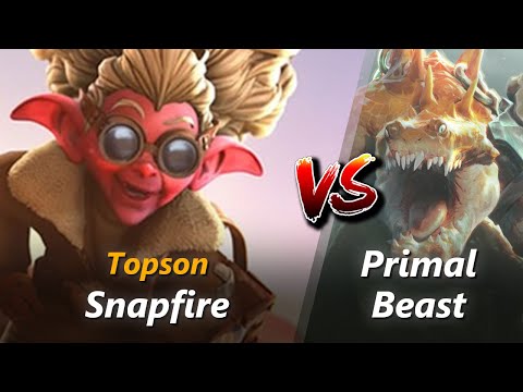 Topson mid Snapfire vs Primal Beast | First 10 minutes