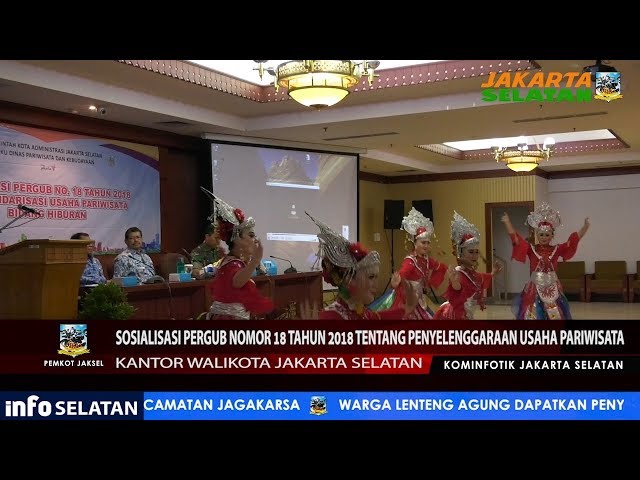 Sosialisasi Pergub No18 Tahun 2018 Tentang Penyelenggaraan Usaha Pariwisata