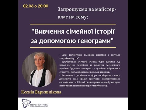 Вивчення сімейної історії за допомогою генограми