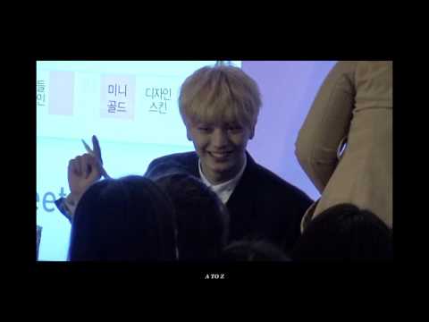 160401 여의도 팬싸인회 비투비 육성재 : 아가랑 놀아주는 성재♥