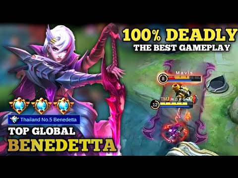 The Best GamePlay Bebedetta Supreme No.5 [ Top Global Benedetta ] MαNGO√ - Mobile Legends