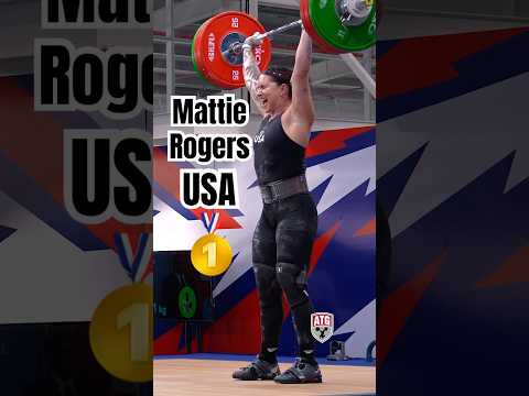 Mattie Rogers 🇺🇸 141kg / 311lbs C&amp;J slow motion 2026 pan am #weightlifting Champion