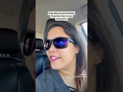 Presentes free no aniversário aqui nos EUA