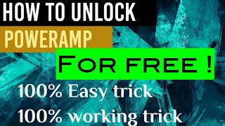 How to unlock Poweramp for free || In தமிழ் || 100 % Working trick ||