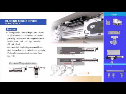 Sliding Door Closer OPTION Closing Assist Device